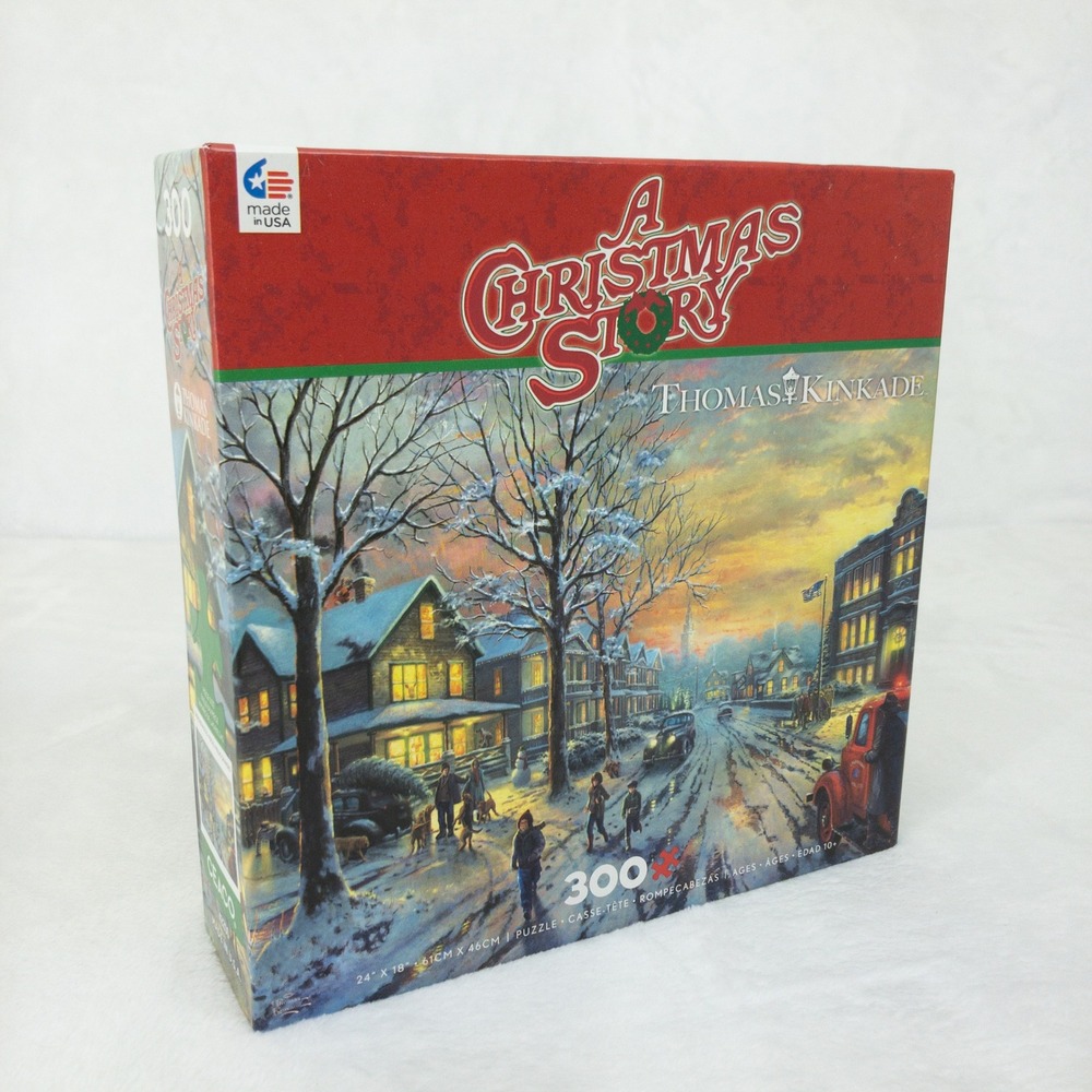 Ceaco A Christmas Story Jigsaw Puzzle 300 Piece Multicolor Thomas Kinkade Scene